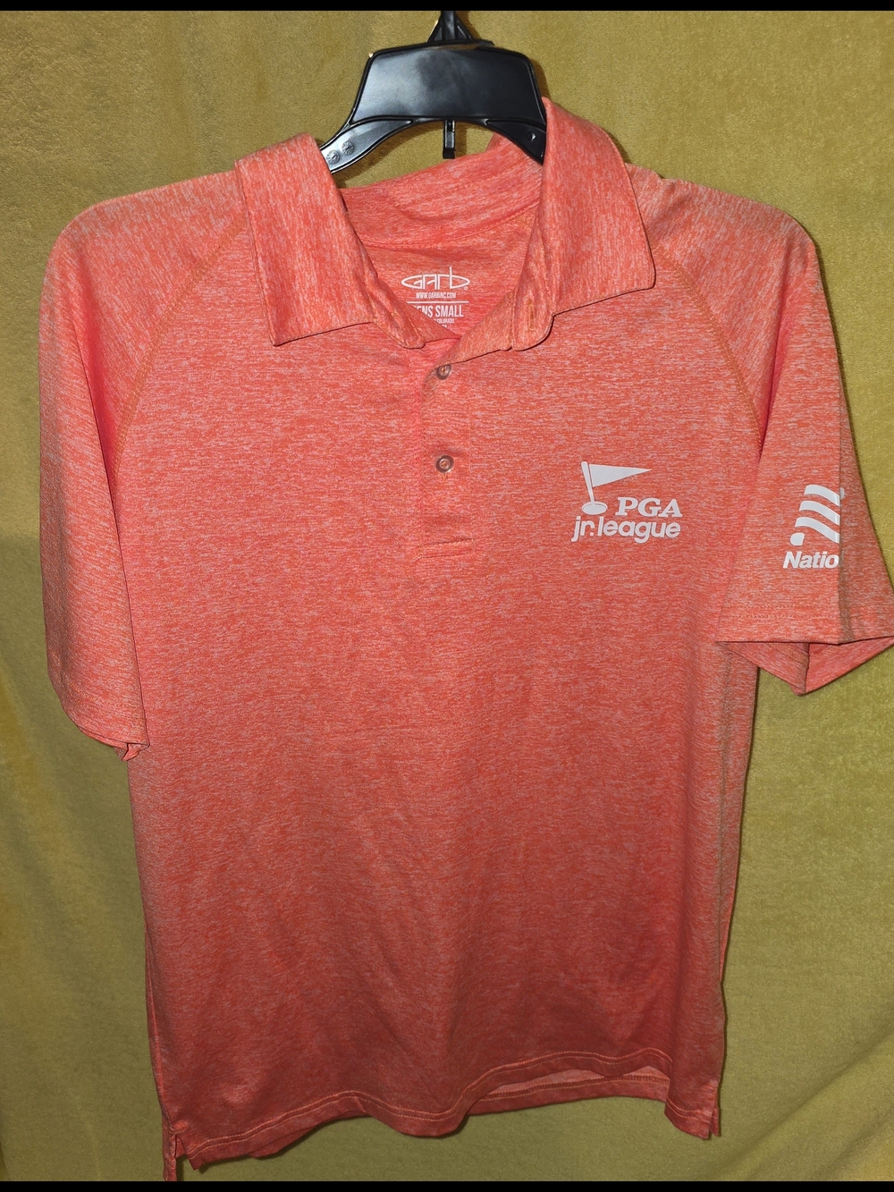 PGA Jr. League Heathered Coral Polo Size Men Small